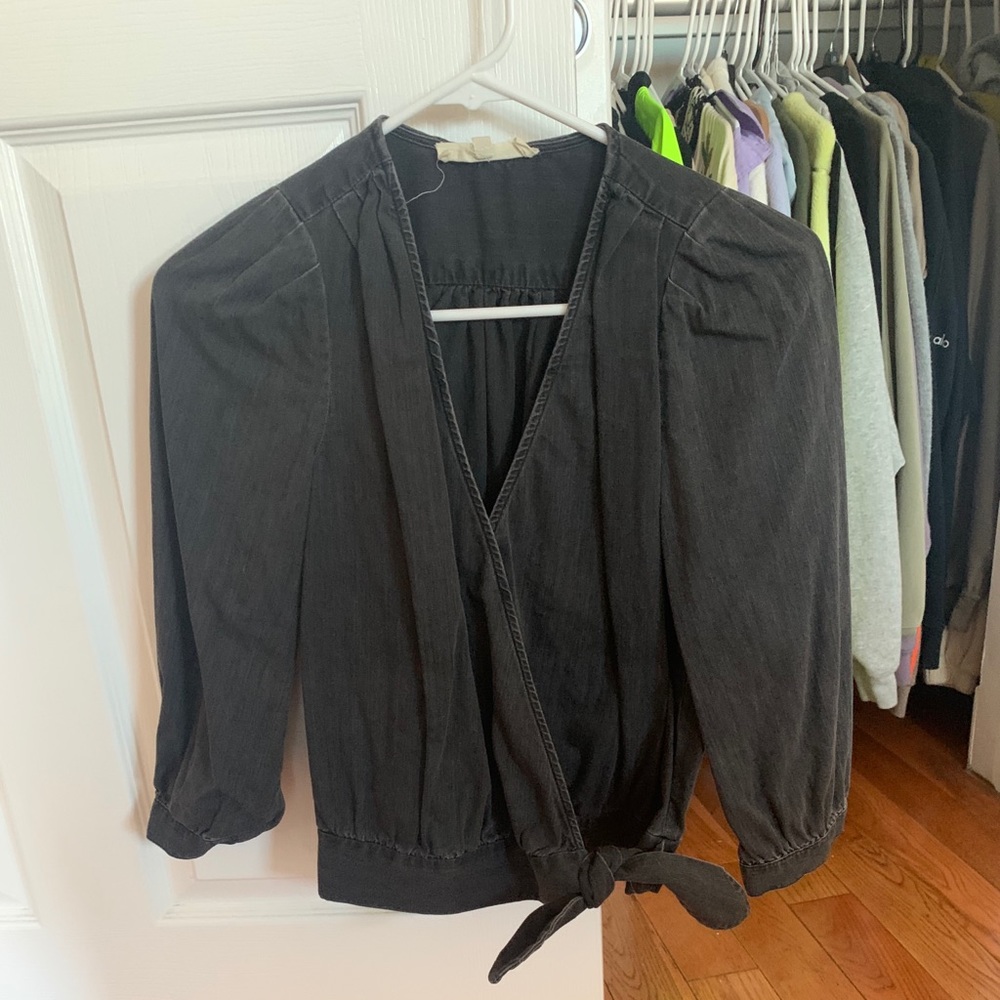 Madewell tie front top